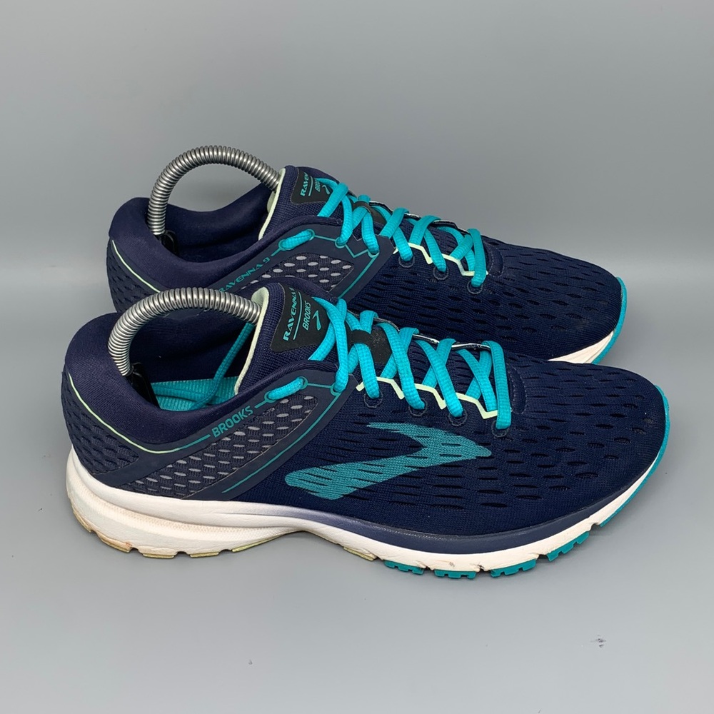 Brooks Ravenna 11 Navy Blue Running Shoes 1103821D020 Men’s Sz 10.5 EU 44.5